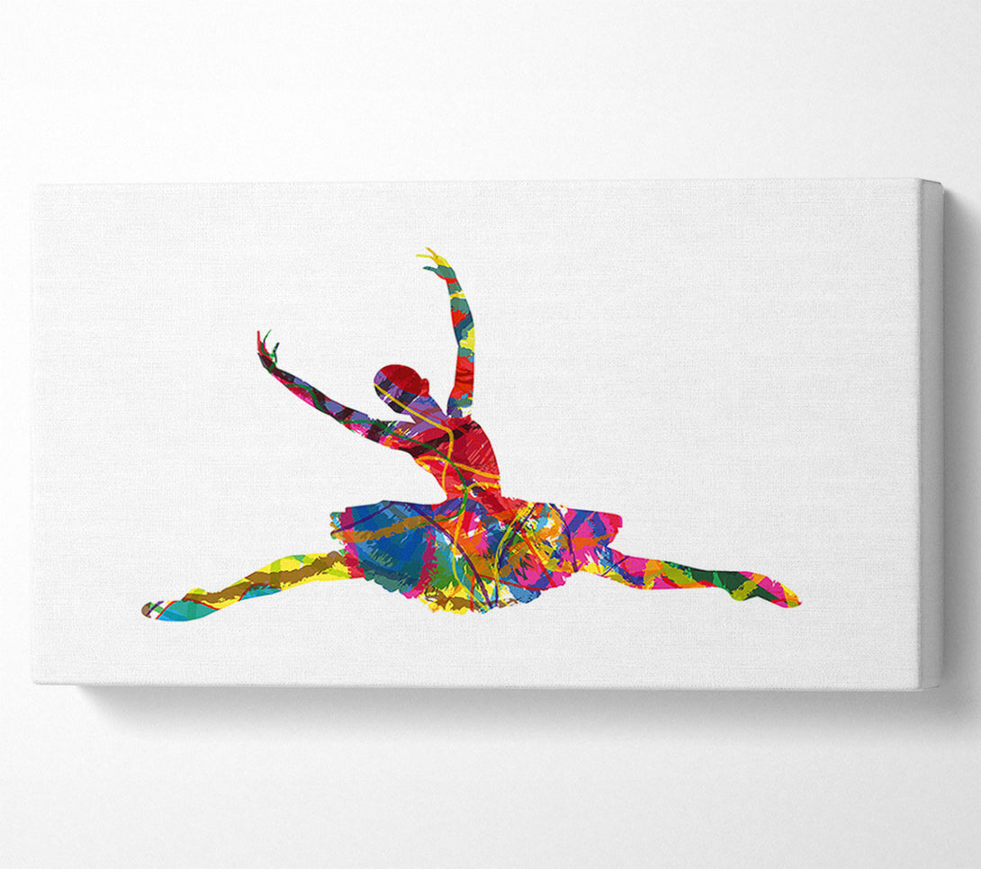  A Canvas Print of Rainbow Ballerina 2 Canvas Art