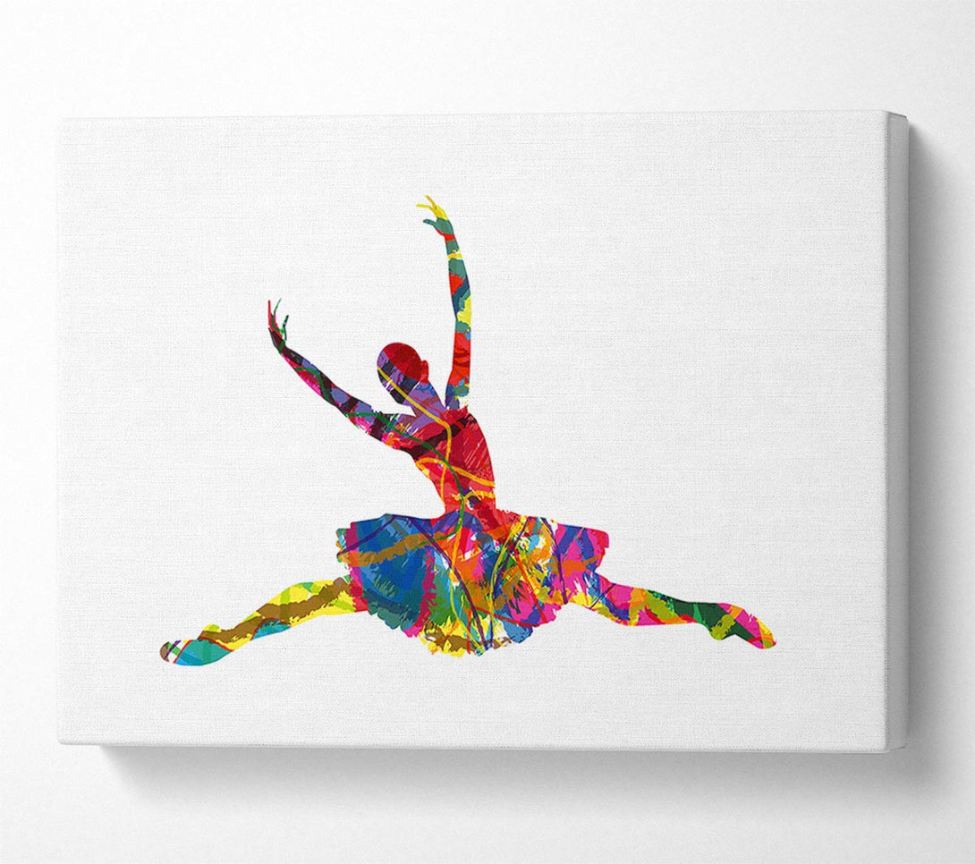  A Canvas Print of Rainbow Ballerina 2 Canvas Art
