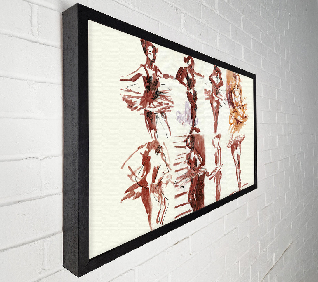  A Canvas Print of Graceful ballerina Canvas Print