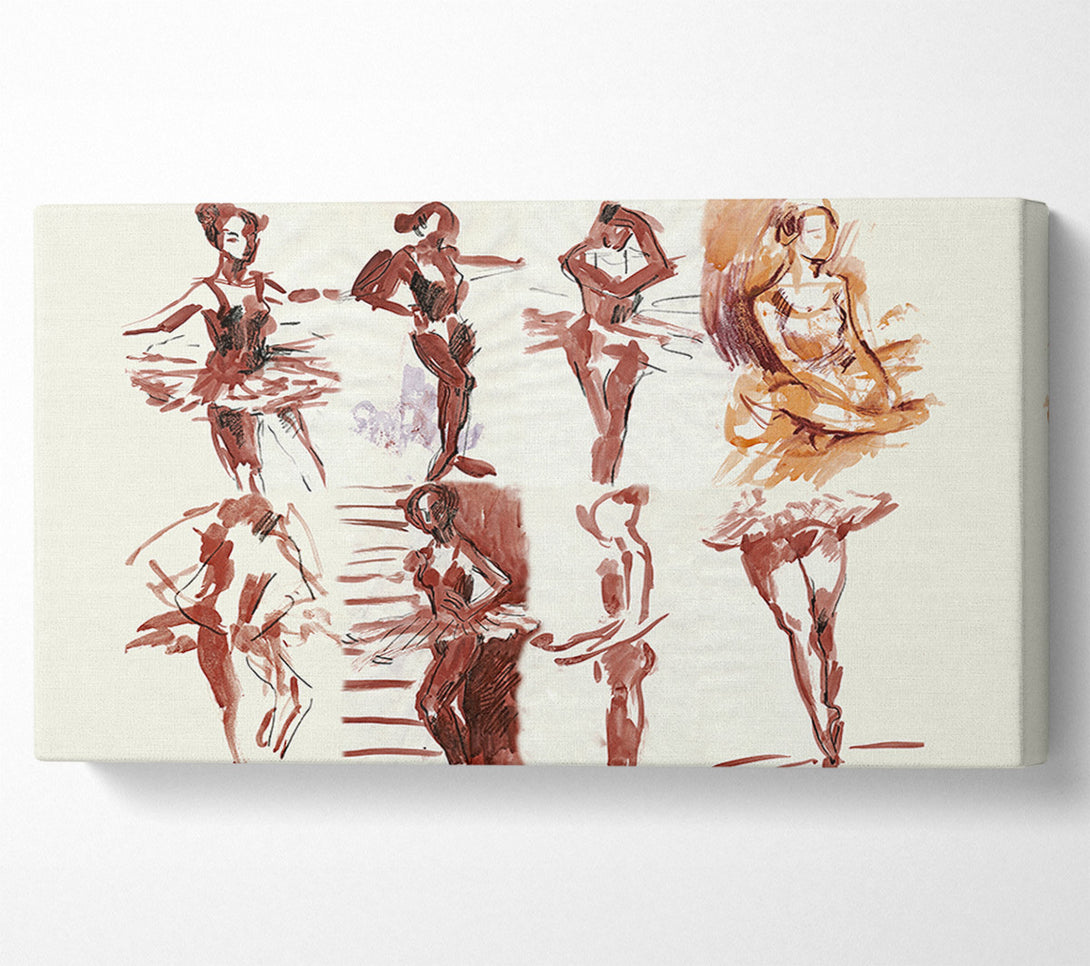  A Canvas Print of Graceful ballerina Canvas Print