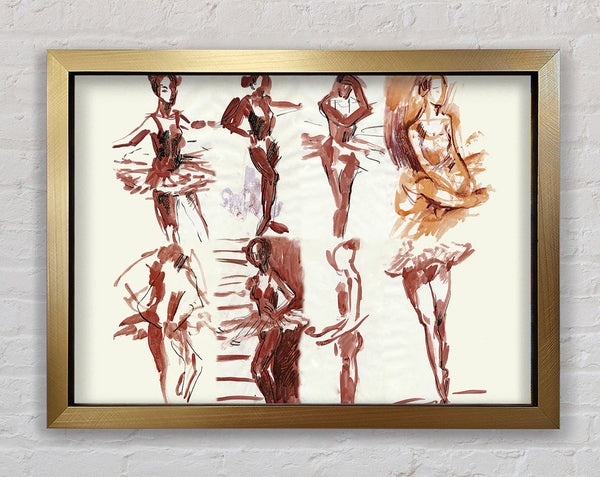 Graceful ballerina Framed Print