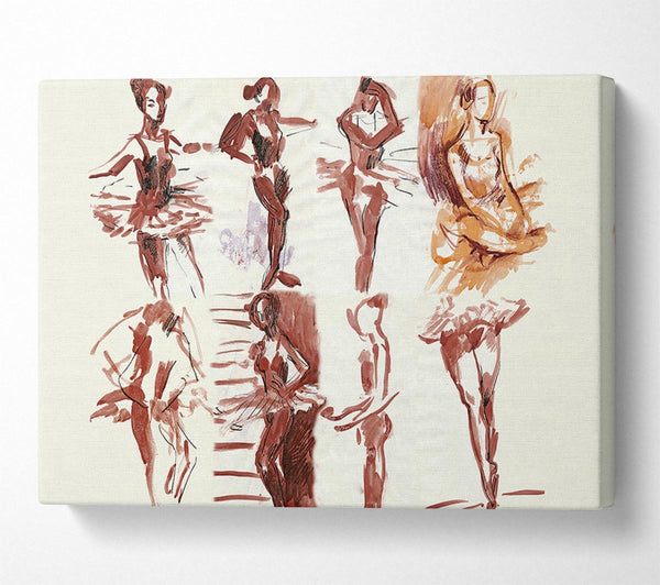  A Canvas Print of Graceful ballerina Canvas Print