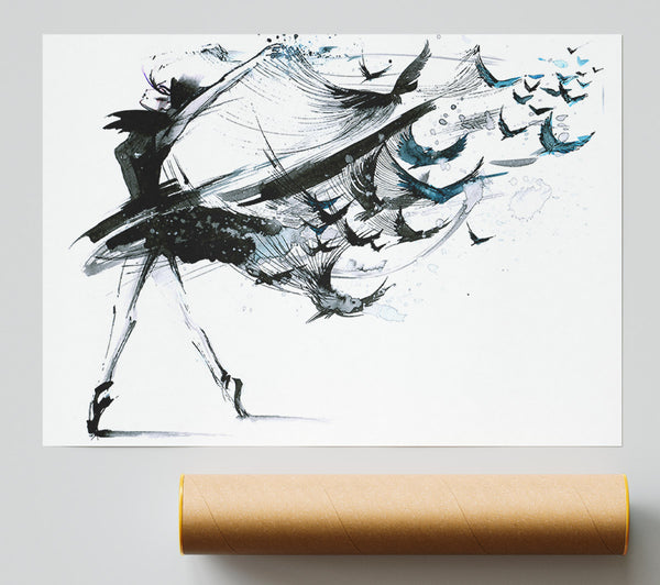 Black Ballerina Poster