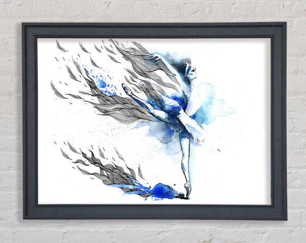 Blaue Ballerina 12