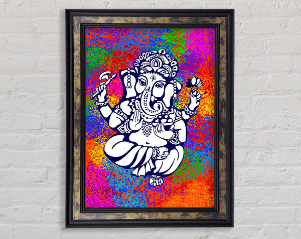 Hindu God Ganesha 8 Framed Print
