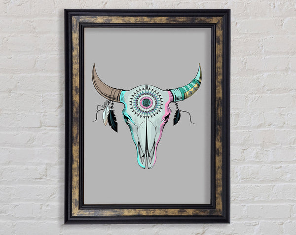 Red Indian Goats Head Framed Print