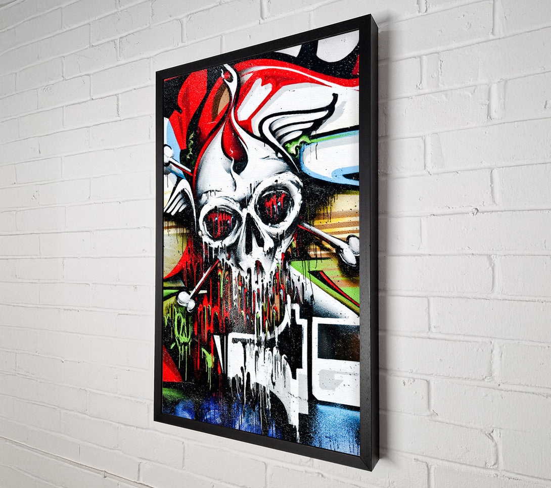  A Canvas Print of Melting Skull Canvas Print
