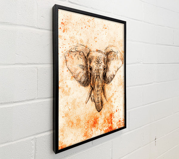 Stunning Indian Elephant Drawing