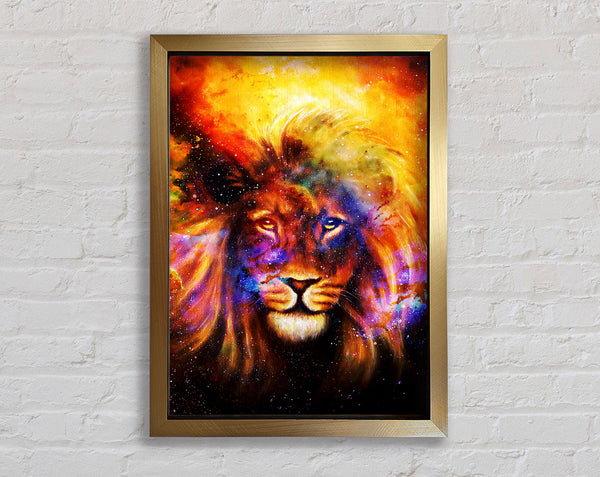 Lion Of The Skies Framed Print