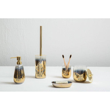 Elissa 600ml Gold Cotton Jar