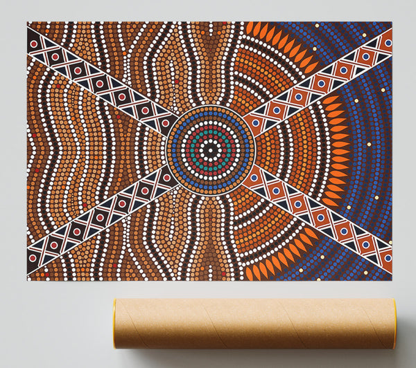 Aboriginal Pattern 2 Print