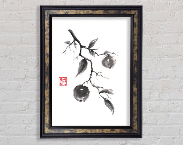 Japanese Leaves Framed Print
