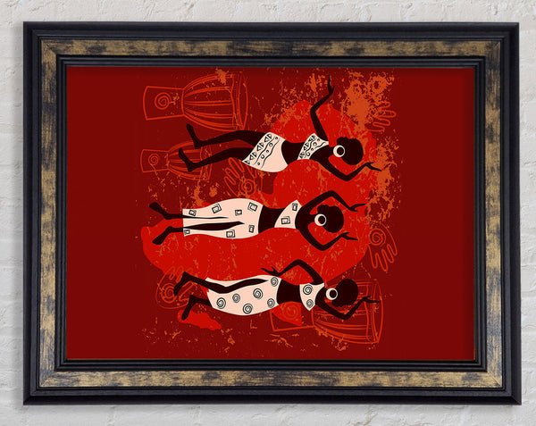 African Tribal Art 25 Framed Print