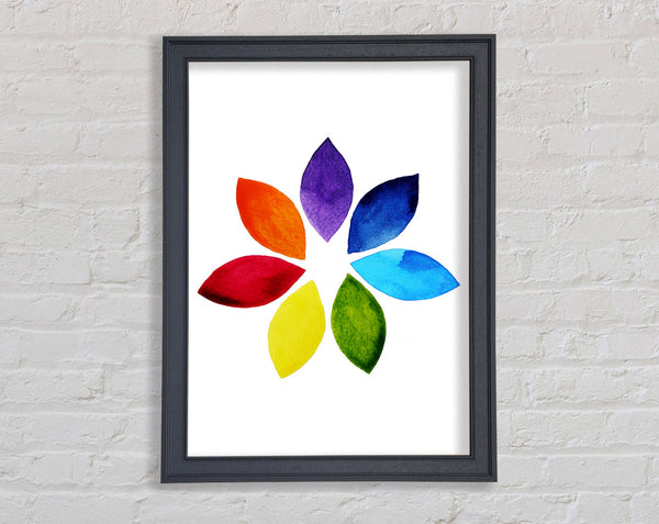 Chakra Lotus Colours Framed Print