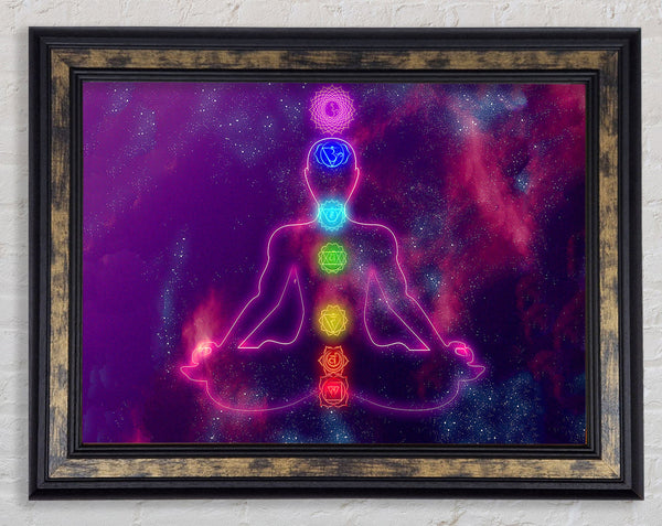Chakra Meditation Colours 3 Framed Print