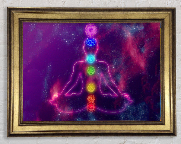 Chakra Meditation Colours 3 Framed Print
