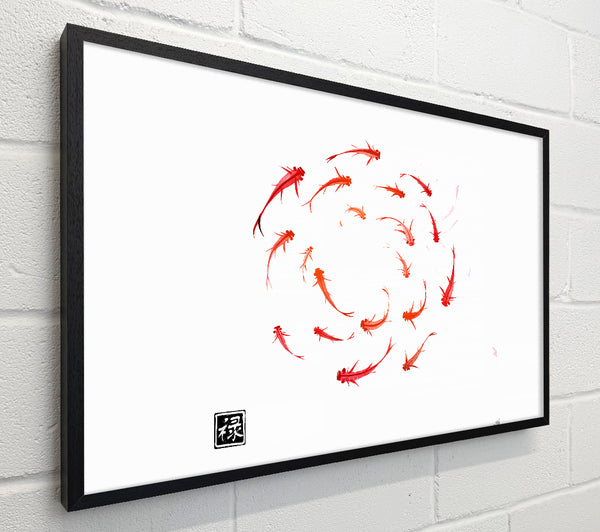 Koi Fish In The Circle Of Life