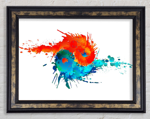 Yin Yang Fire And Water Framed Print