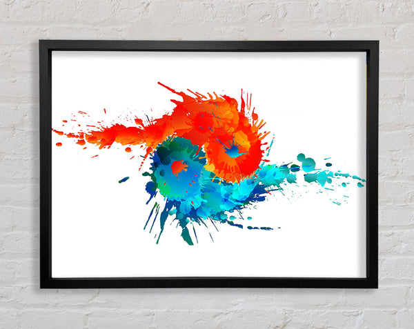 Yin Yang Fire And Water Framed Print