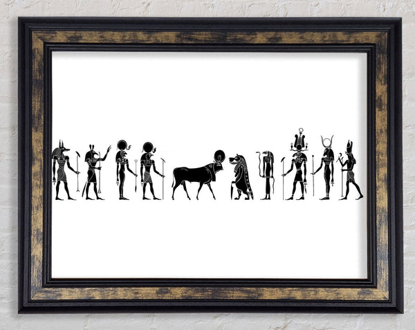 All The Egyptian Gods Framed Print