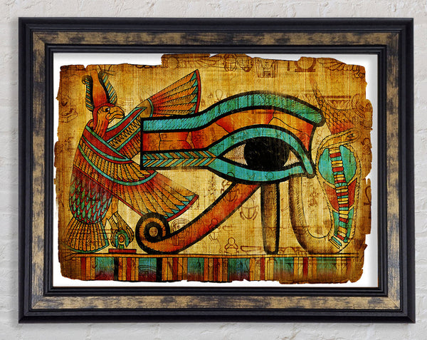 Egyptian The Eye Of Horus Framed Print