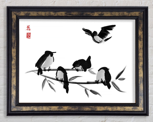 Chinese Birds Framed Print