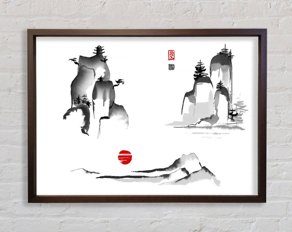 Chinesische Berggipfel 3