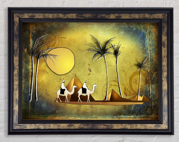 Egyptian Pyramids 4 Framed Print