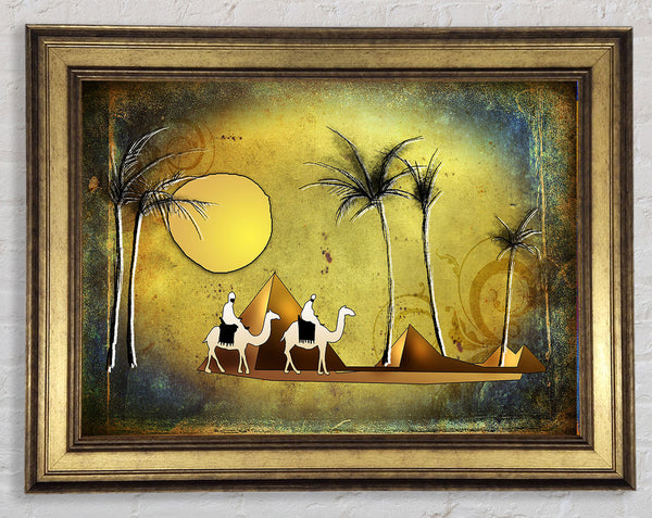 Egyptian Pyramids 4 Framed Print