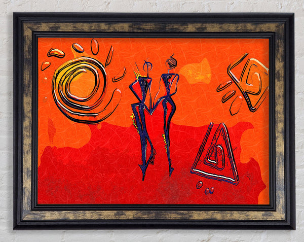 African Tribal Art 8 Framed Print