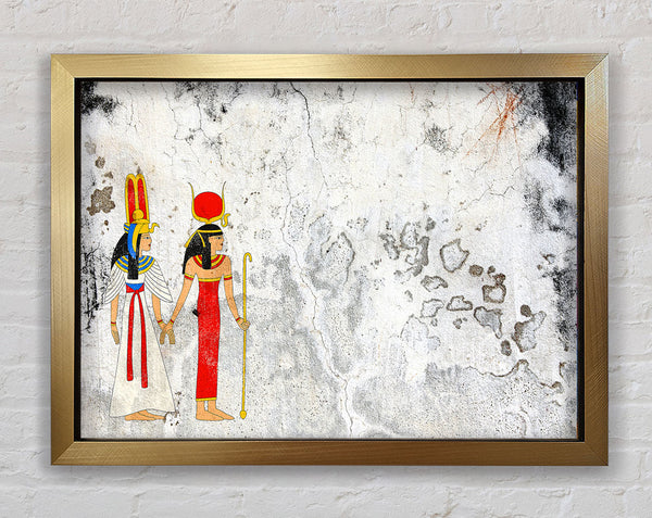 Egyptian King And Queen 1 Framed Print