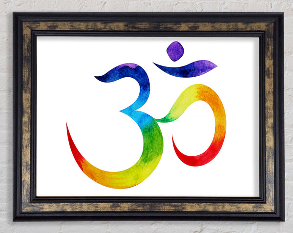 Chakra Om Colours 2 Framed Print