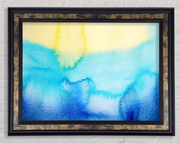 Blue And Yellow CombineAb Framed Print