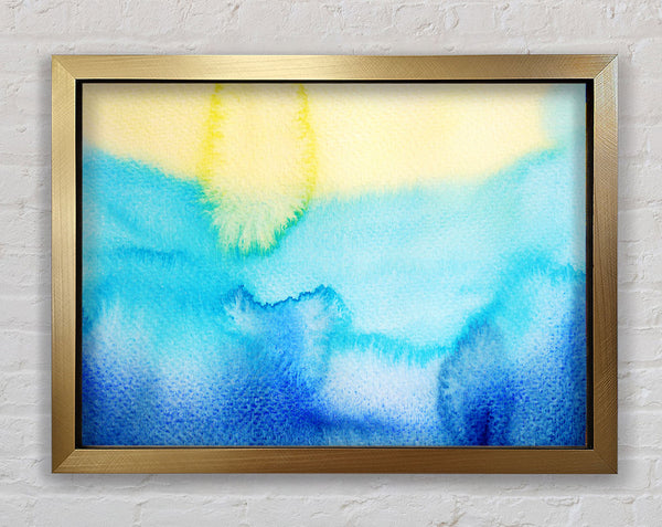 Blue And Yellow CombineAb Framed Print