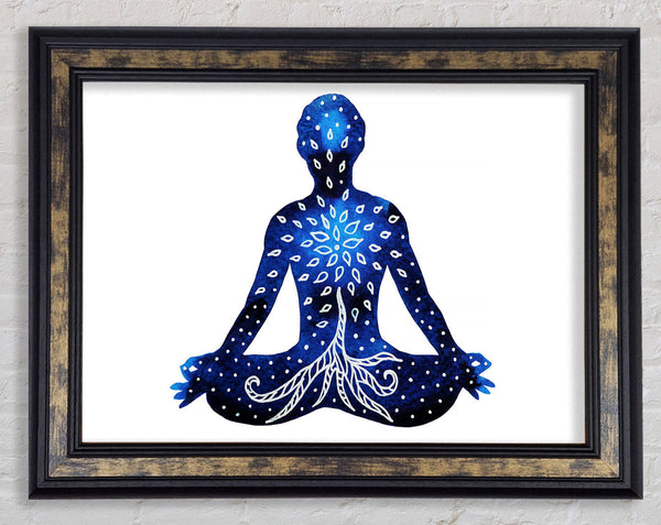 Meditation Root Of The Tree Framed Print