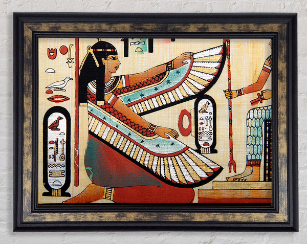 Egyptian Wings Framed Print