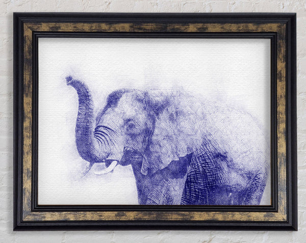 Beautiful Indian Elephant Framed Print