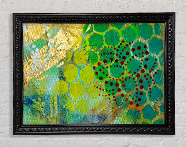 Mayan Painting Framed Print