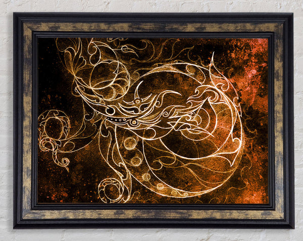 Dragon Of The Skies Framed Print