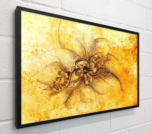 Golden Lotus Flower