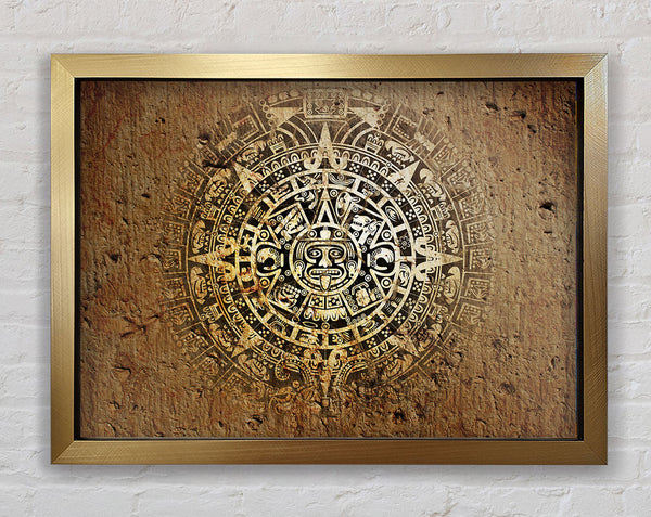 Mayan Sun 1 Framed Print