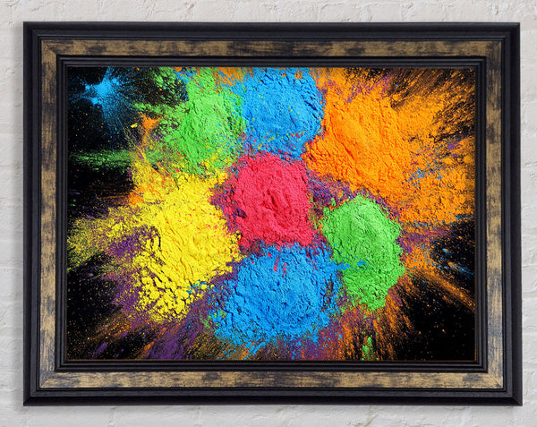 Chakra Powder Colours Framed Print