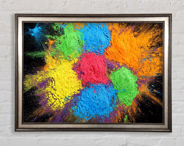 Chakra Powder Colours Framed Print