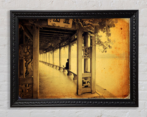 Peaceful Chinese Temple Framed Print