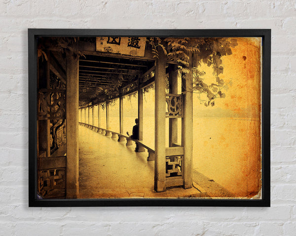 Peaceful Chinese Temple Framed Print