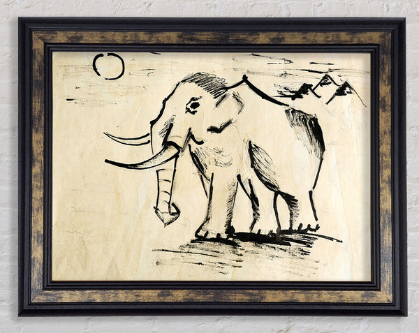 Indian Elephant 1 Framed Print