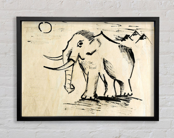 Indian Elephant 1 Framed Print