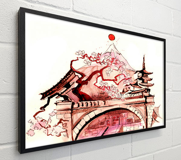 Chinese Cherry Blossom Temple