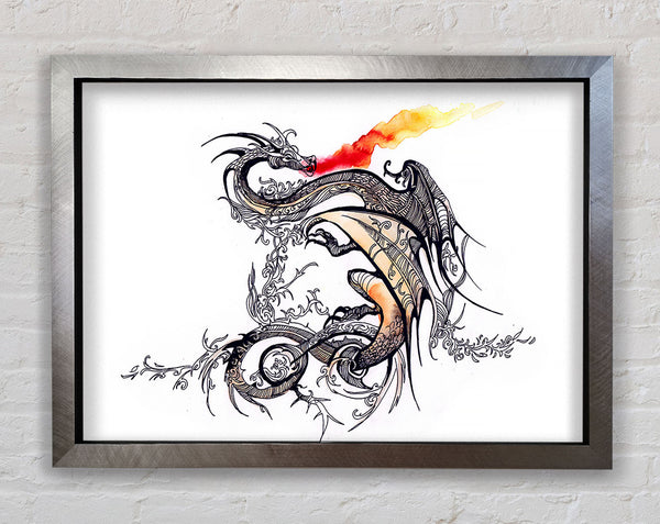 East Asia Dragon Framed Print