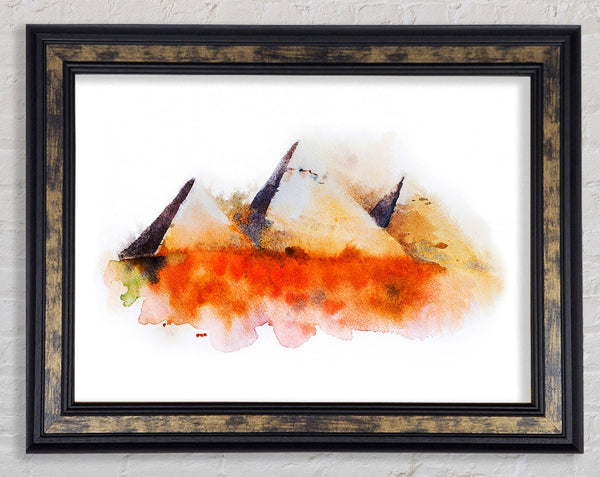 Egyptian Pyramids 2 Framed Print